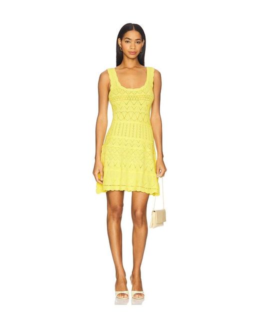 Astr Yellow Shereena Sweater Dress