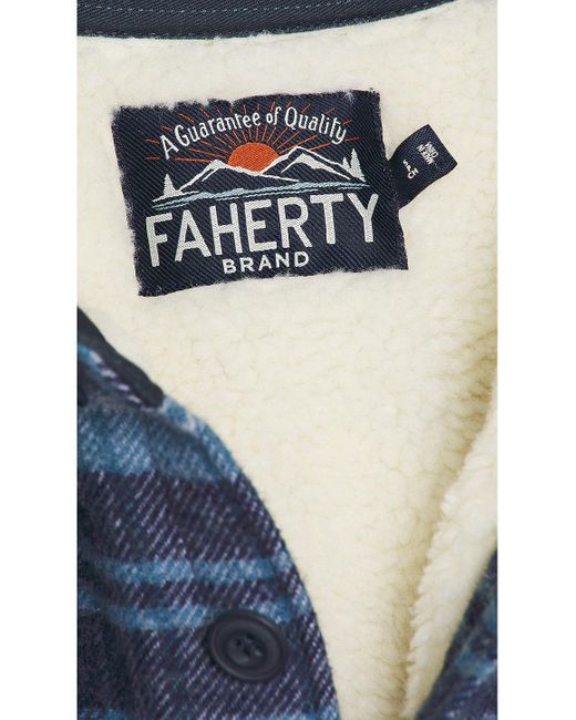 メンズ Faherty Brand シャツ Blue