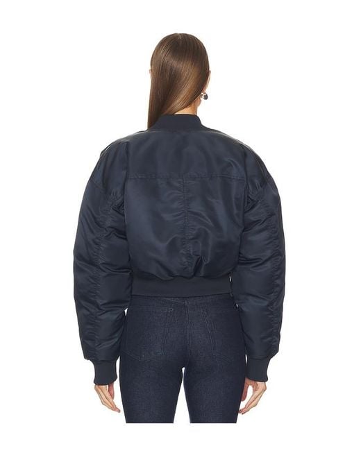GRLFRND Blue Carter Bomber Jacket