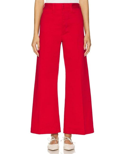 Polo Ralph Lauren Red Cropped Wide Leg Pants