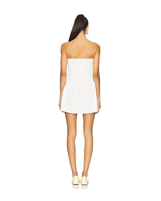 MORE TO COME White Alba Strapless Dress