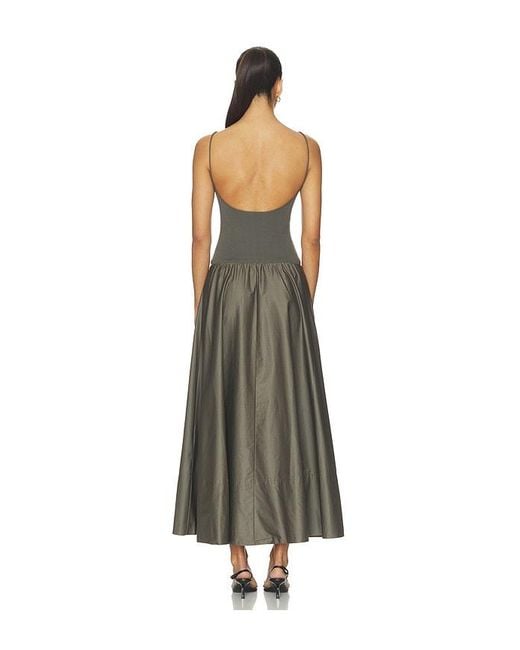 St. Agni White Backless Circle Hem Dress