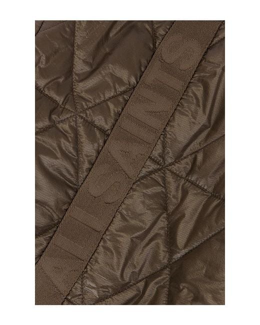 AllSaints Brown Kei Quilt Backpack for men