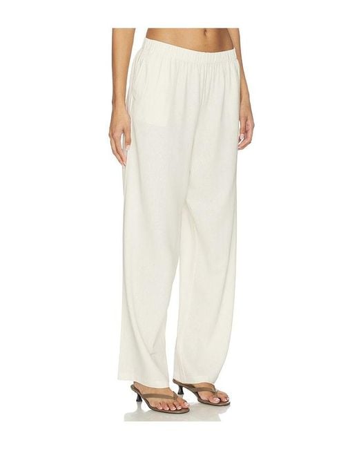 PAIGE White Jude Linen Pant