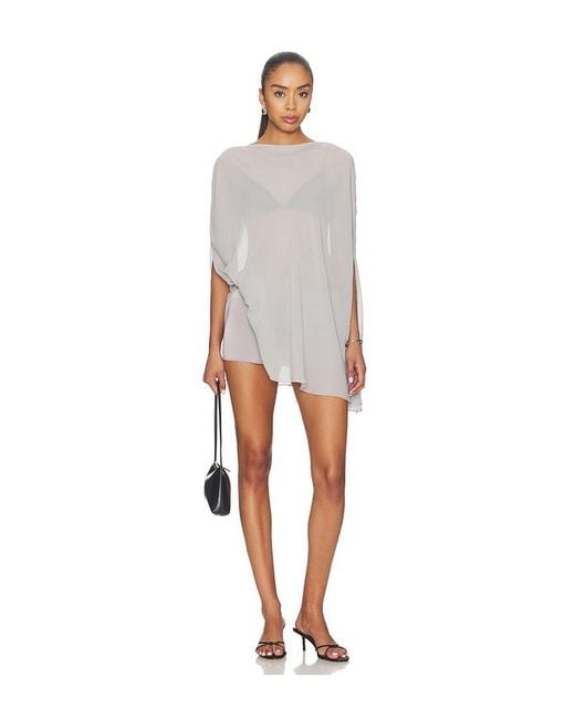 Lioness White Aura Poncho