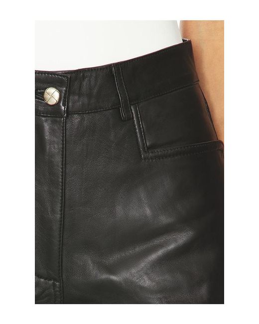 Remain Black Cocoon Leather Pants