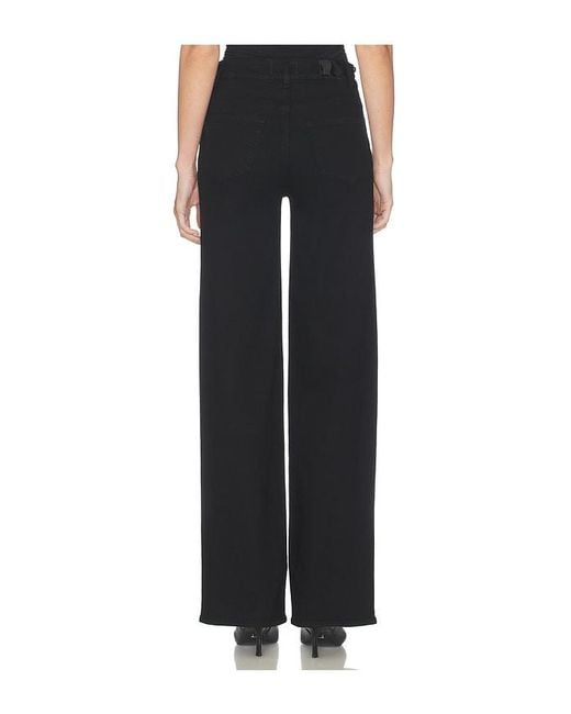 PAIGE Black Sasha Jeans With Waistband Buckles