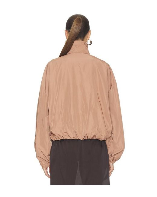 WeWoreWhat Natural Funnel Neck Bomber Jacket