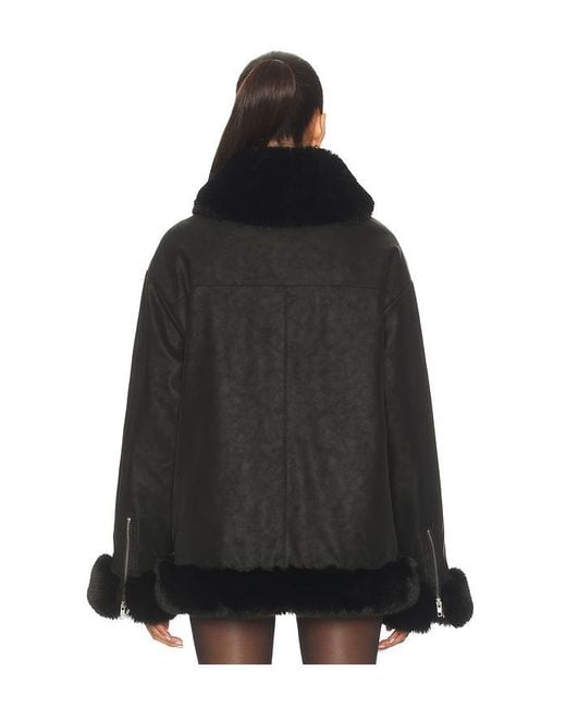 Lovers + Friends Black Helly Faux Leather Jacket