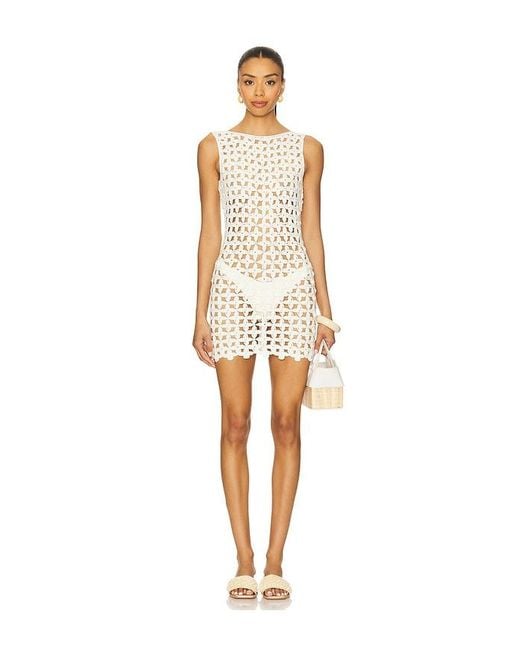 MORE TO COME White Linds Mini Dress