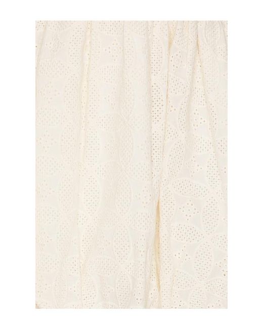Line & Dot White Aurelia Bubble Mini Dress