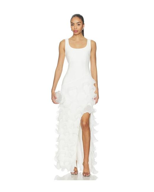 Elliatt White Veda Hi-Lo Gown