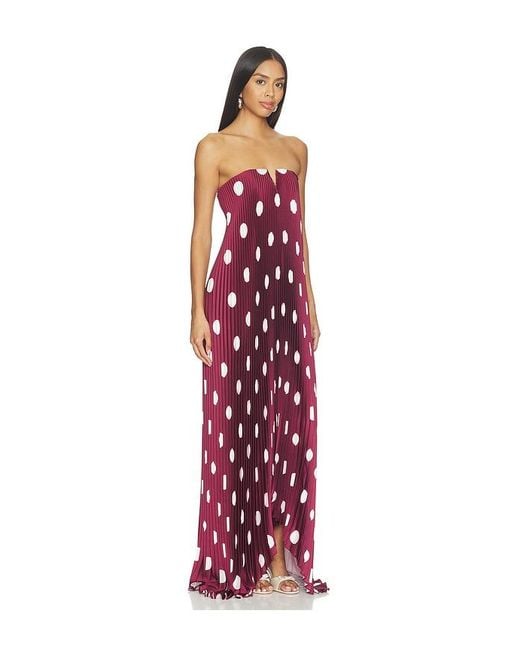 L'idée Red Black Tie Gown