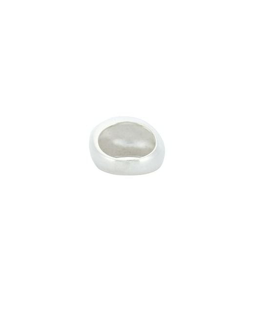 Mega White Bubble Dome Ring