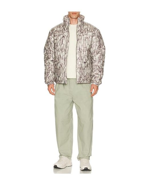 Huf Multicolor 89 Warped Camo Tyvek Puffer Jacket for men