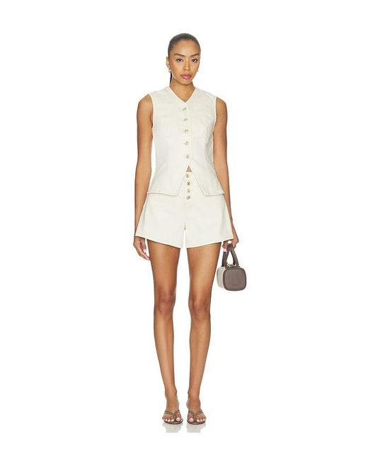 7 For All Mankind White Kori Shorts