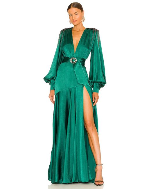 Bronx and Banco Carmen Gown in Green | Lyst
