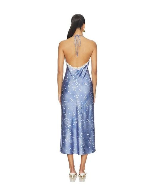 LoveShackFancy Blue Evania Dress