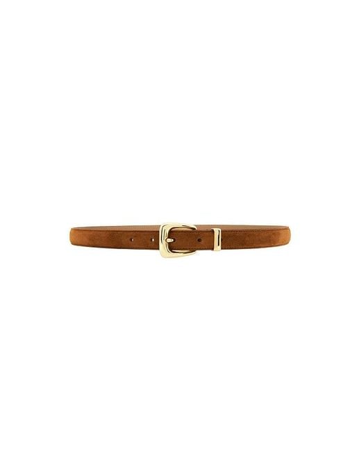 Veronica Beard White Small Suede Arch Belt