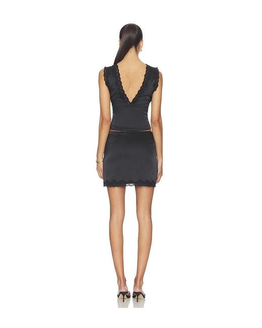 MORE TO COME Black Elsa Skirt Set