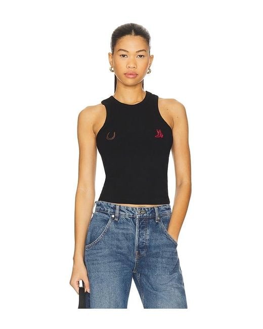 Urban Outfitters Blue Top Lucky Charm