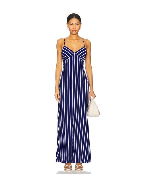 Solid & Striped Blue The Rosetta Dress