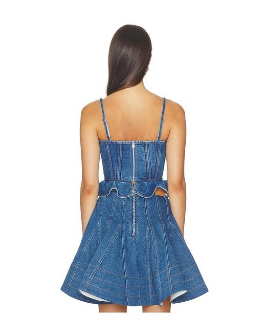 AKNVAS Blue Carmi Denim Top