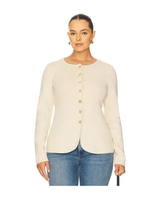 L'academie Natural Bronte Button Cardigan