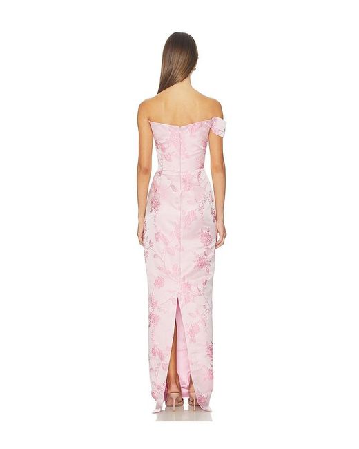 SAU LEE White Jackson Brocade Gown