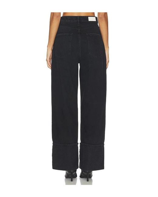 ICON DENIM Black Kiki Wide Leg Jeans