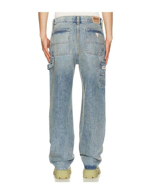 Guess Blue Panel Carpenter Pant for men