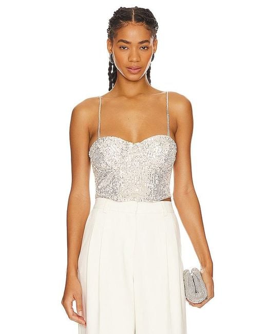 For Love & Lemons White Tia Top
