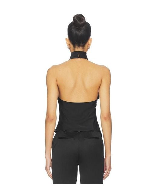 ALL THE WAYS Black Wendy Top