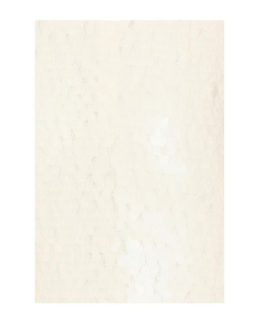 Simon Miller White Sculpty Strapless Sequin Dress