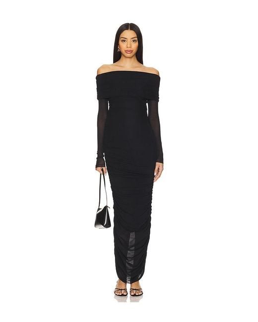 BUMPSUIT Black Off The Shoulder Dress