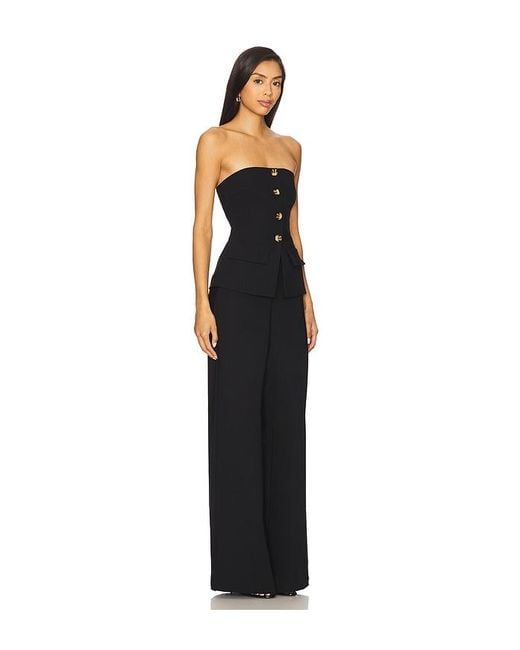 Amanda Uprichard Black Yadira Jumpsuit