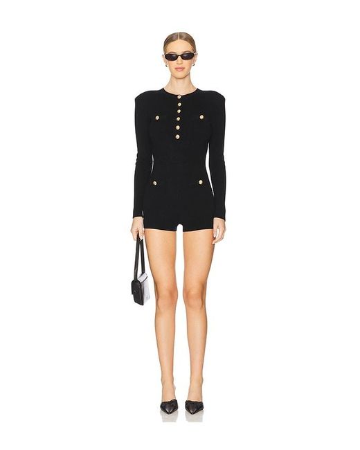 MAJORELLE Black Katya Romper