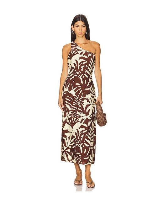 Vestido Midi Matelo En Color Marrón Talla (También En Xs, S, M, Xl) Seven Wonders de color White