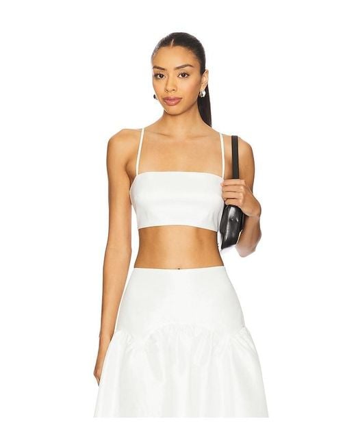 MORE TO COME White Carson Top