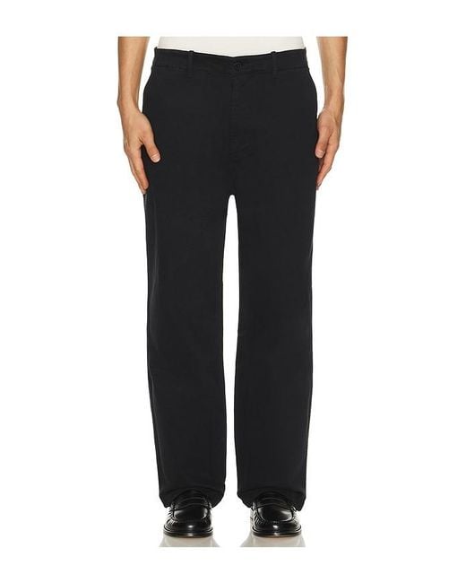 FRAME Black Cotton Chino Pants for men