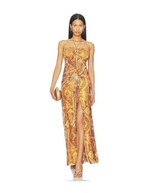 Runaway the Label Multicolor Skylar Ruched Maxi Skirt