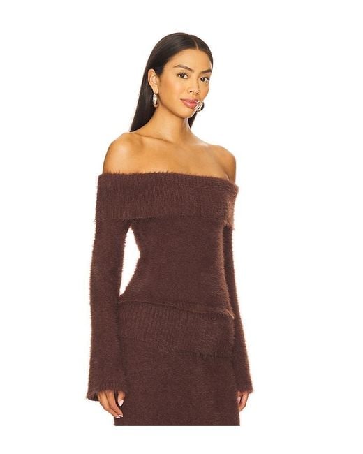 Seven Wonders Red Anneliese Off Shoulder Top