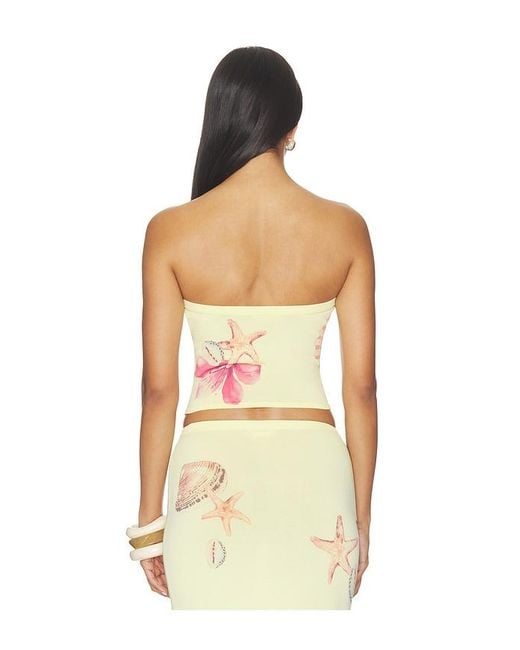 Lovers + Friends Multicolor Katia Floral Print Tube Top