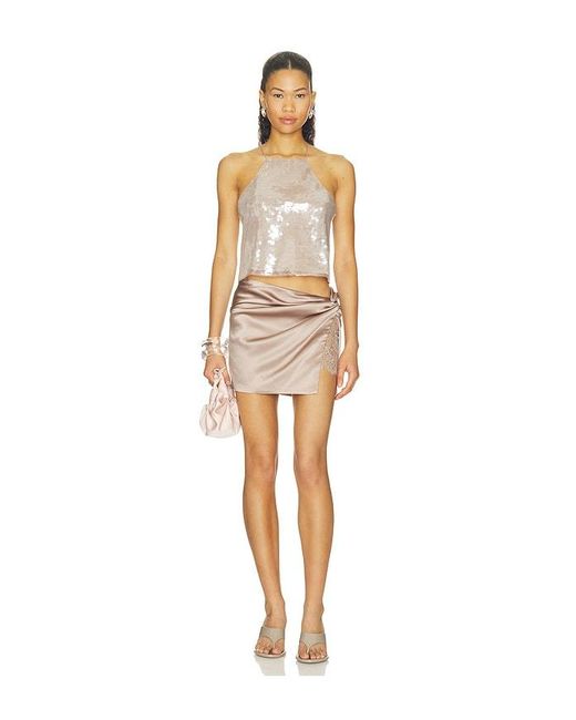 retroféte Natural Norma Sequin Top