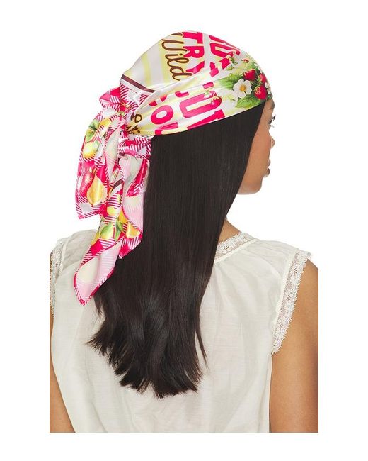Pañuelo Sedoso Cowboy Country Grown Wild Berries En Color Rosado Talla The Laundry Room de color Pink