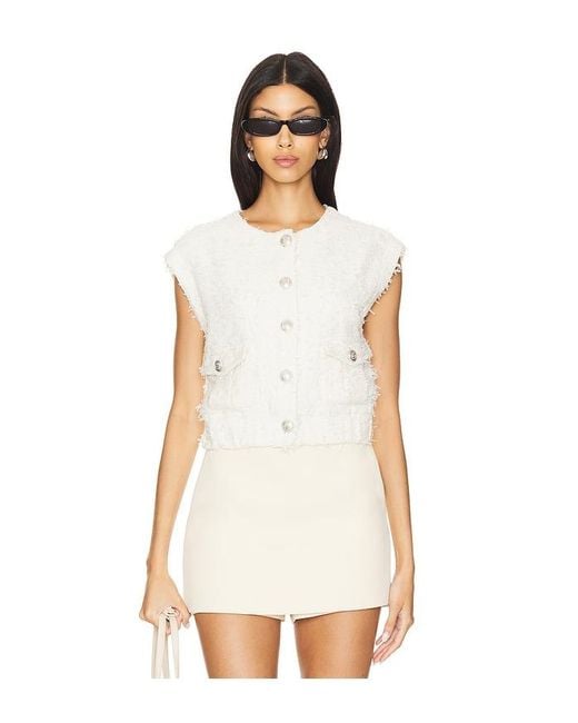 Astr White Pedrine Vest