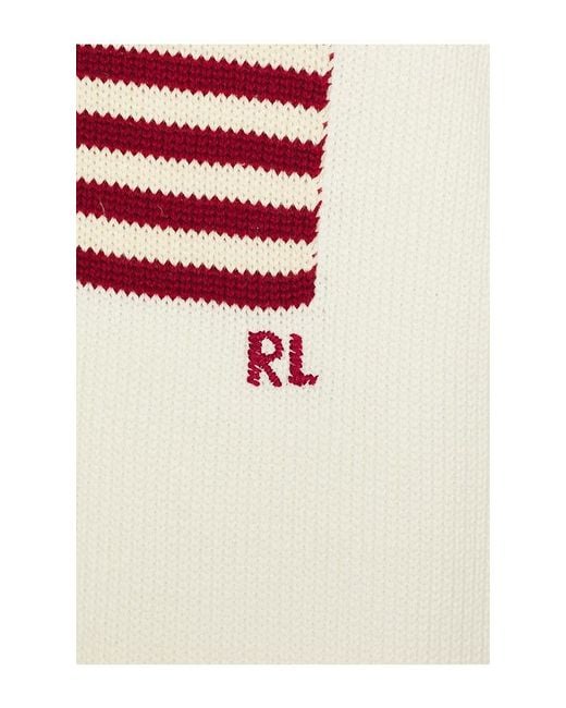 Polo Ralph Lauren Multicolor Long Sleeve Roving Cotton Usa Flag Crewneck Sweater for men