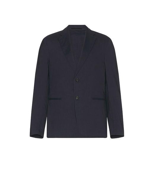Theory Blue Stretch Linen Clinton Blazer for men