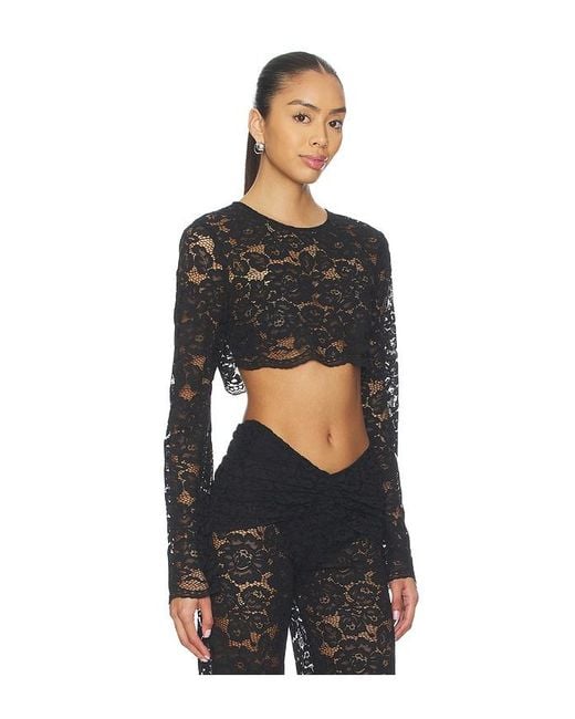 Shani Shemer Black X Revolve Ella Crop Top