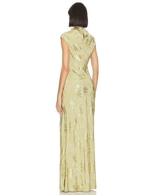 L'academie Metallic Avalon Maxi Dress